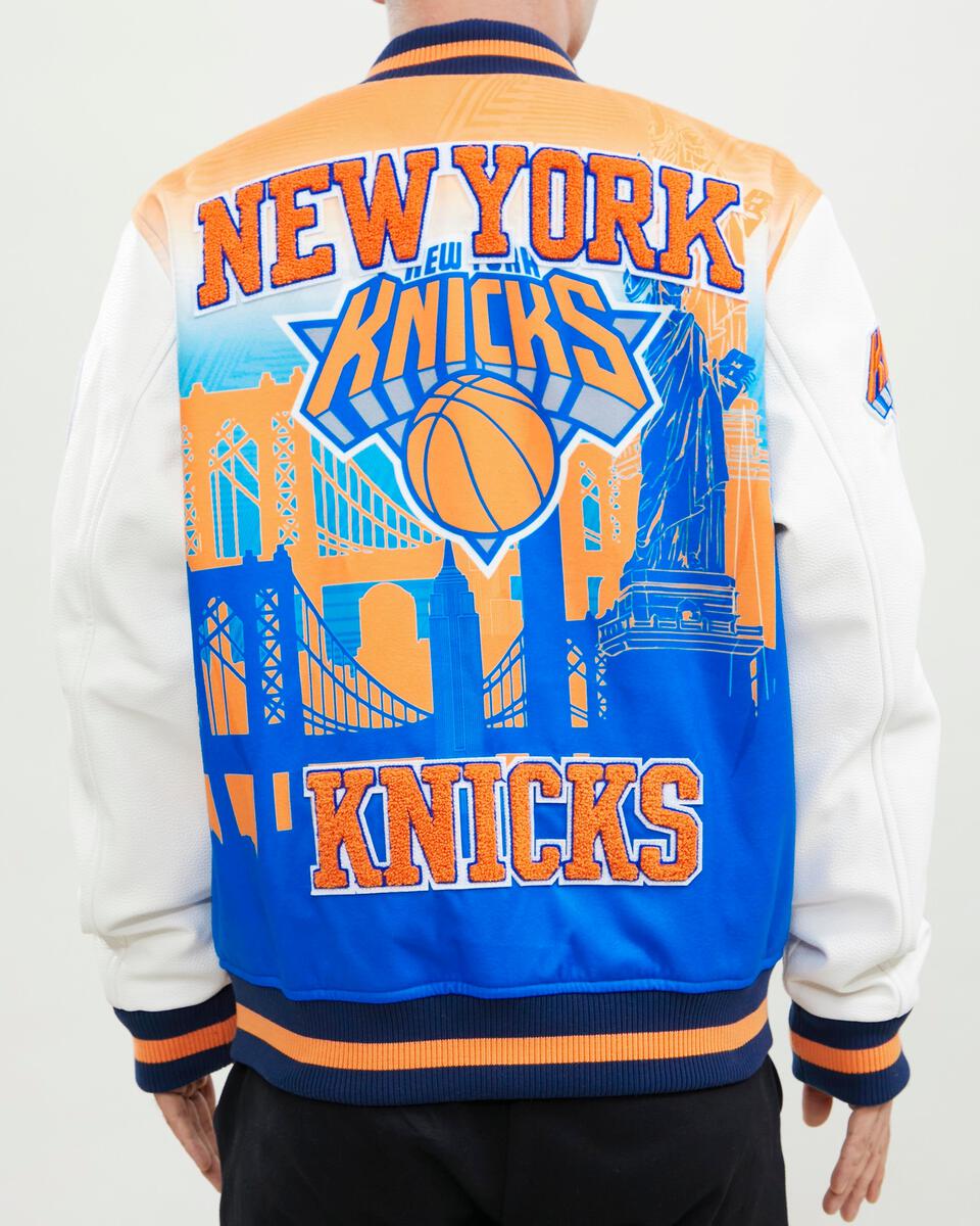 New York Knicks Pro Standard Remix Full-Zip Varsity Jacket