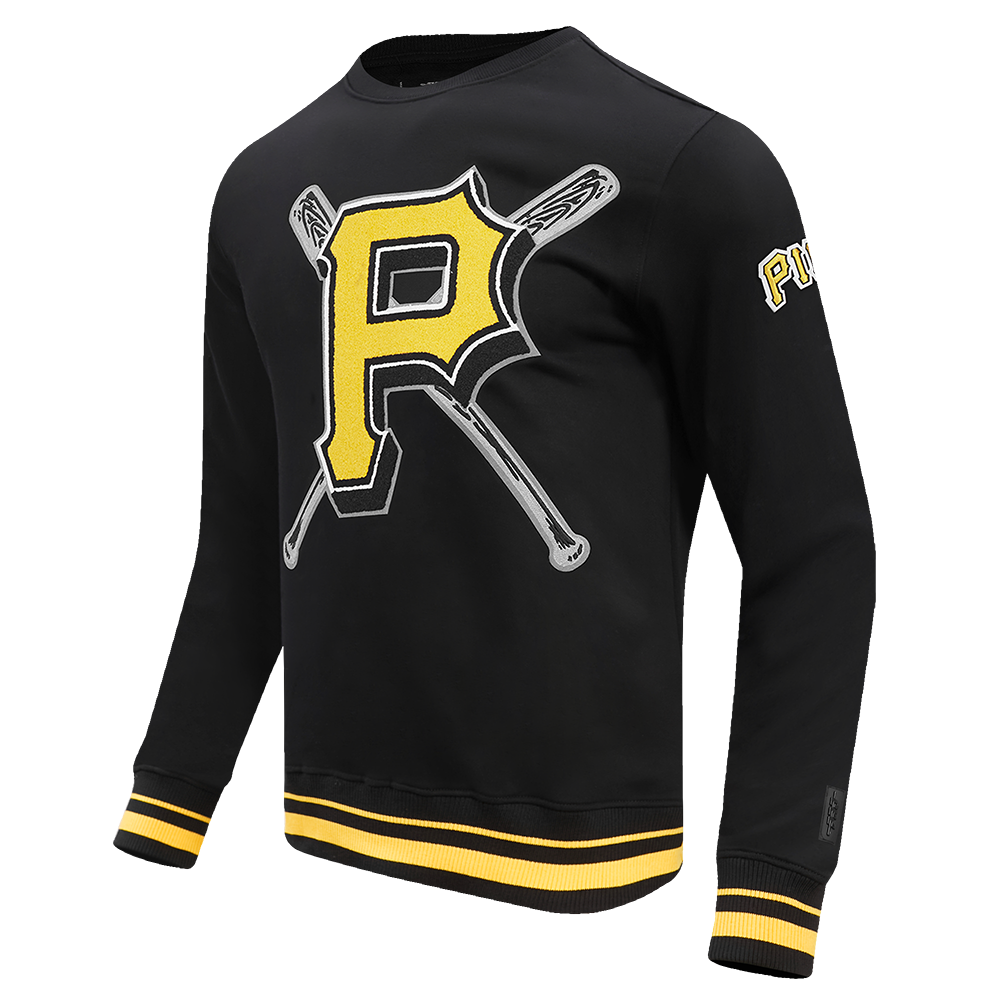 Black Pittsburgh Pirates Pro Standard Mashup Crewneck Fleece Sweatshirt