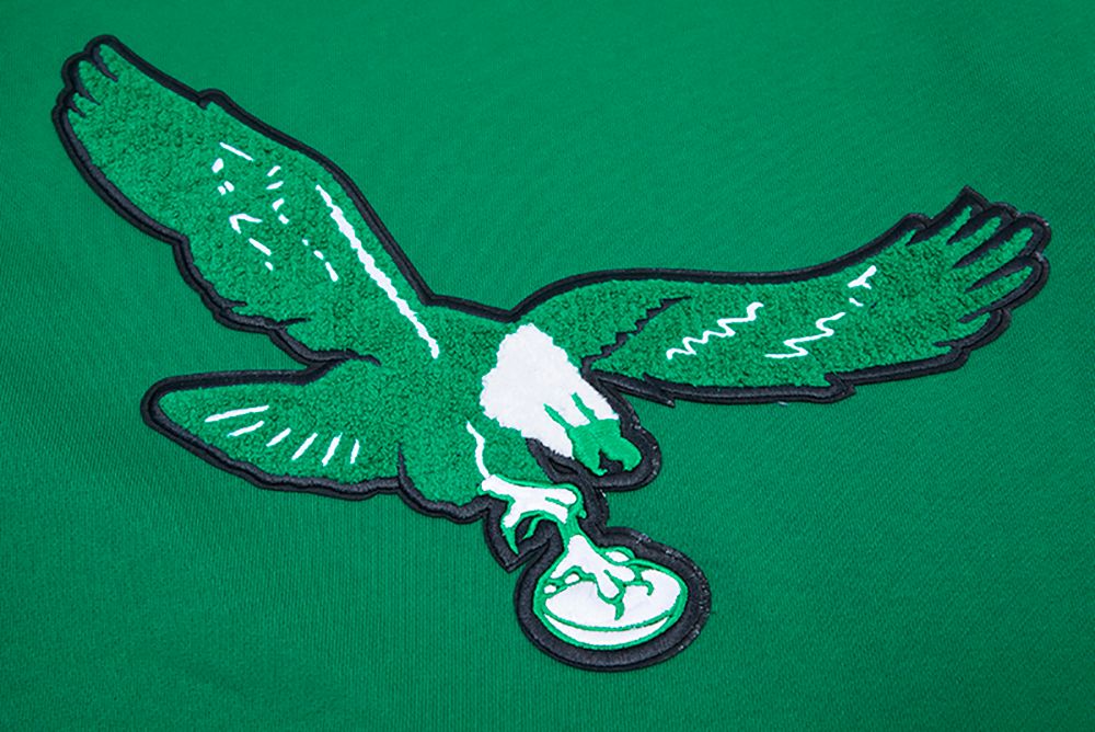 Kelly Green Philadelphia Eagles Pro Standard Pullover Crewneck Fleece Hoodie