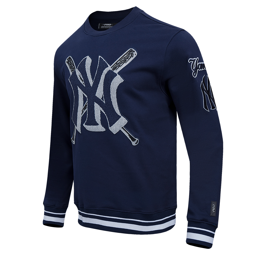 Navy Blue New York Yankees Pro Standard Mashup Crewneck Fleece Sweatshirt