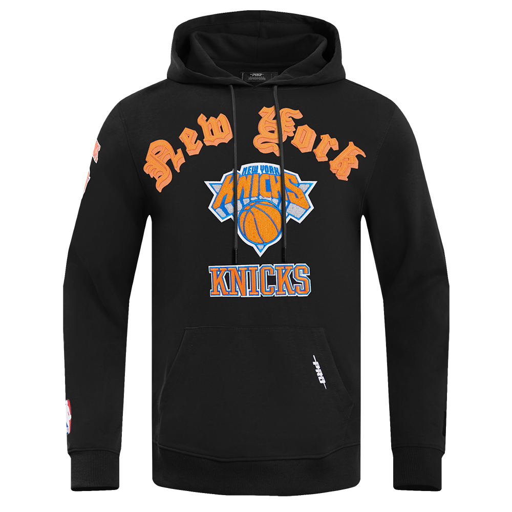 Black New York Knicks Old English Pro Standard Pullover Hoodie