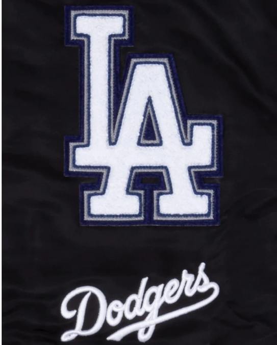 Black Los Angeles Dodgers Logo Select New Era Jacket