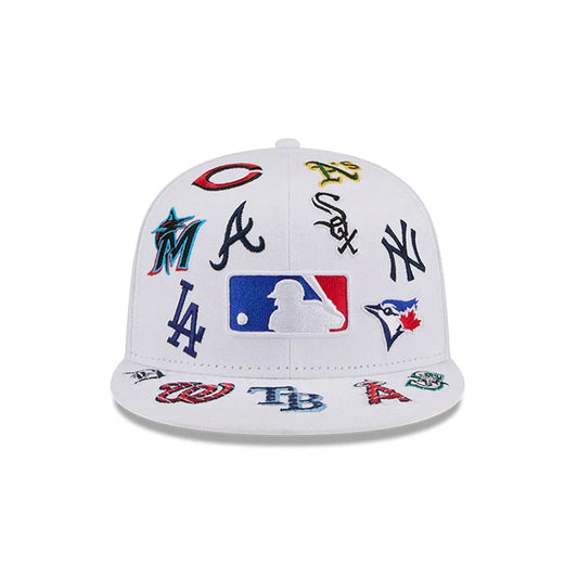 New Era MLB 'All Over' 59FITY Fitted White