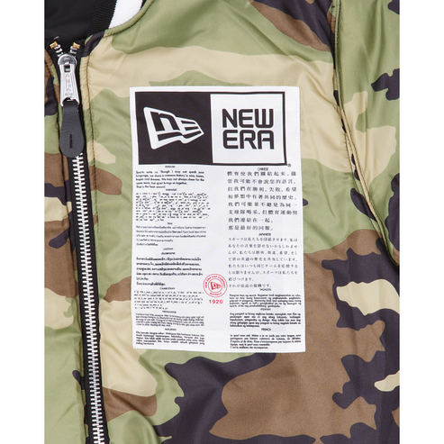 Navy Blue Detroit Tigers Alpha Industries X New Era Reversible MA-1 Bomber Jacket