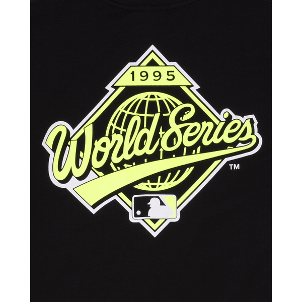 New Era Atlanta Braves Summer Pop Black Neon Yellow T-shirt