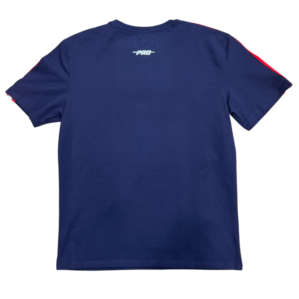 Navy Blue Los Angeles Angels Retro Classic SJ Striped T-Shirt