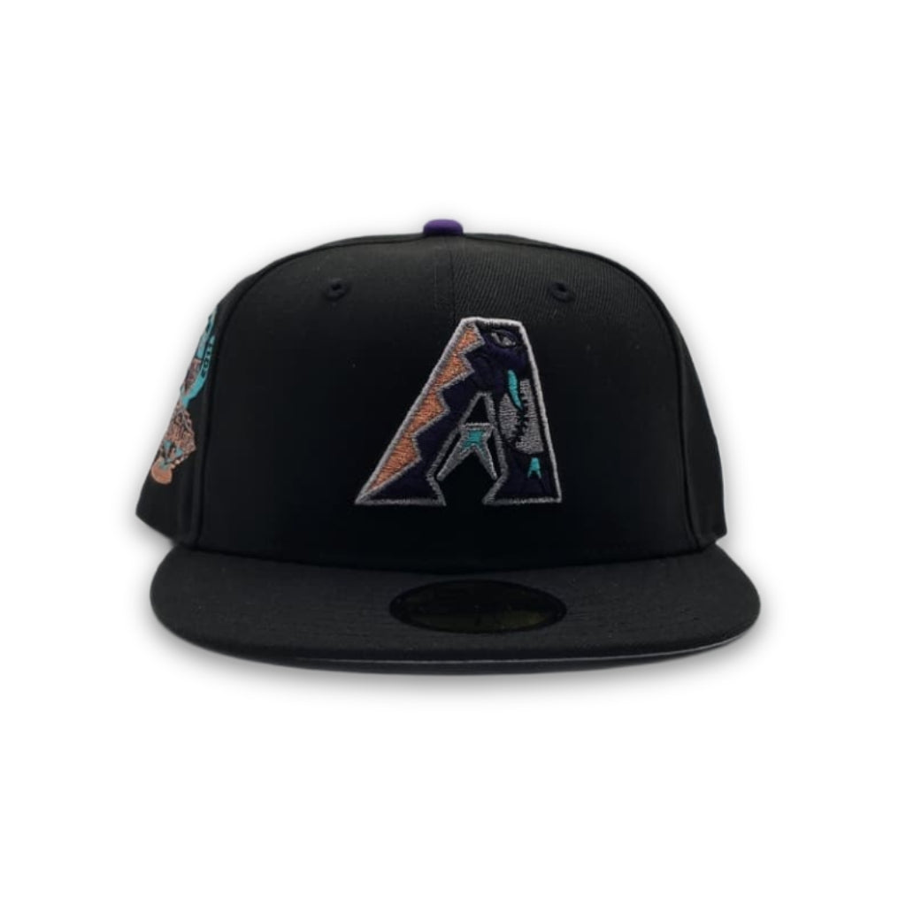 Black Arizona Diamondbacks Gray Bottom 2011 All Star Game Side Patch New Era 59Fifty Fitted