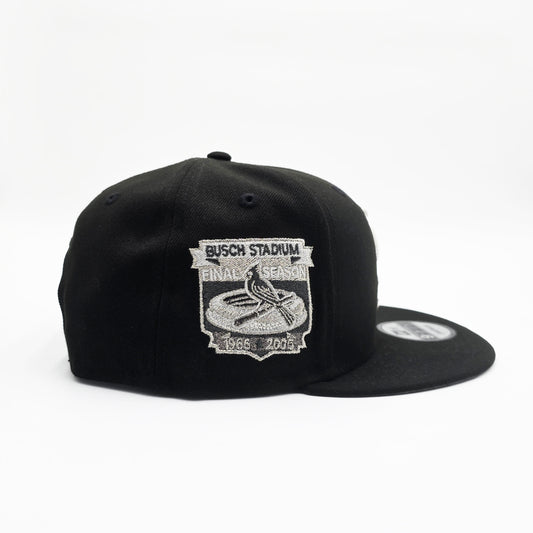 New Era St. Louis Cardinals 'Busch Stadium Final Season Rose' 9FIFTY Snapback Black