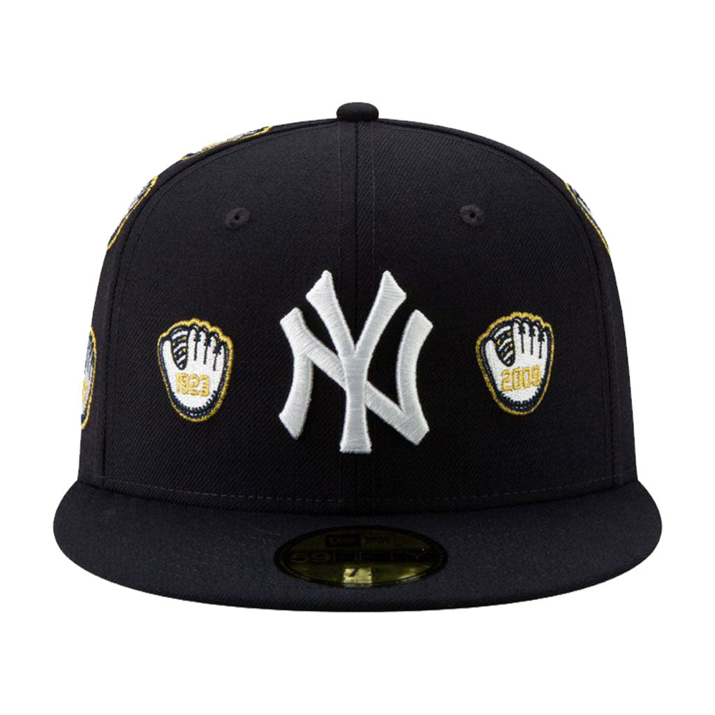 NEW ERA SPIKE LEE X NEW YORK YANKEES CHAMPIONSHIP GOLD TRIM GLOVE 59FIFTY FITTED HAT