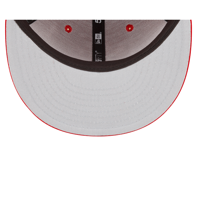 Red Chicago Cubs Gray Bottom 1990 All star Game Side Patch New Era 59Fifty Fitted