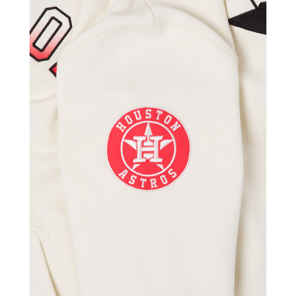 Off White Houston Astros New Era Lava Red Color Pack Team Front & Back Pullover Hoodie