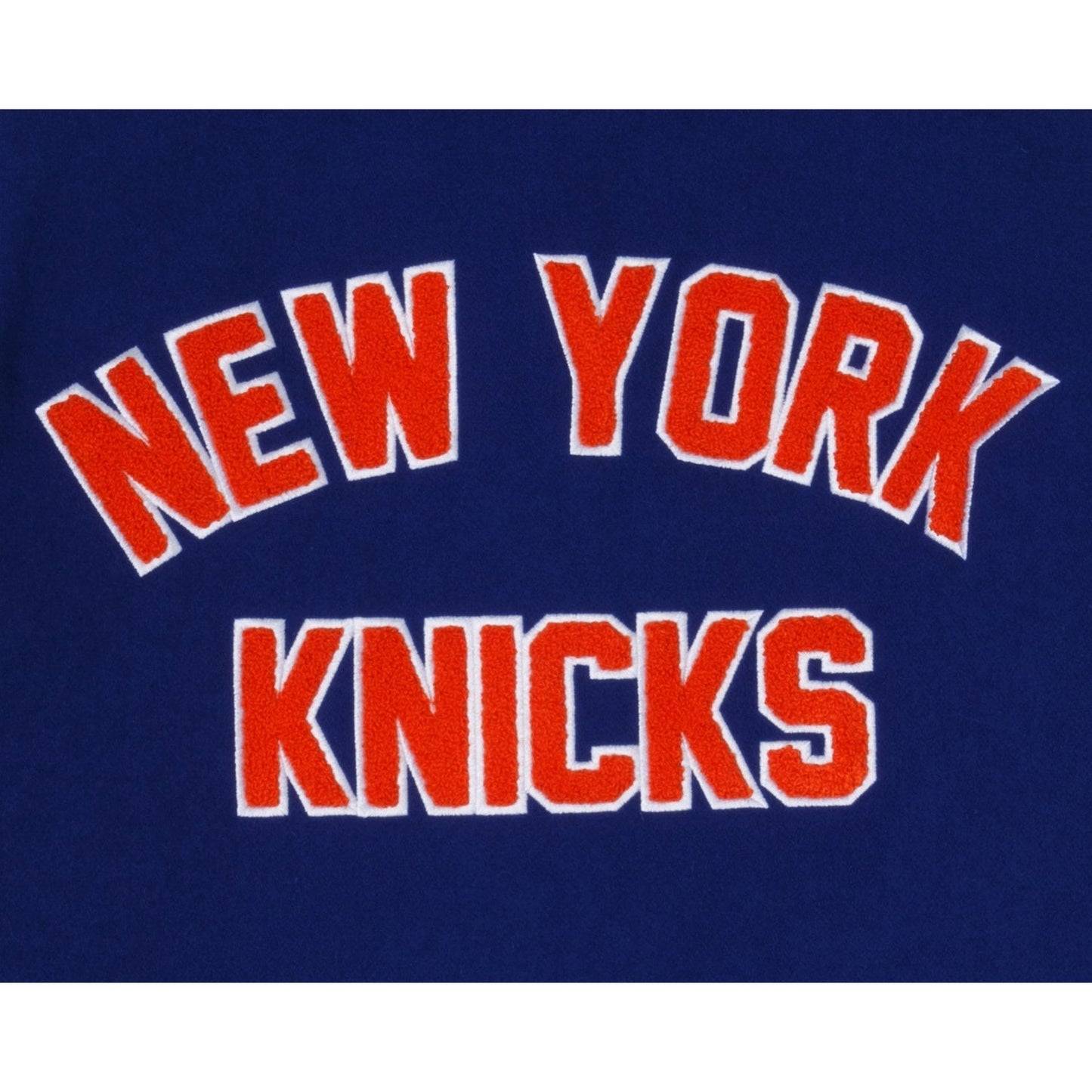 Royal Blue New York Knicks New Era Wool Varsity Heavy Jacket
