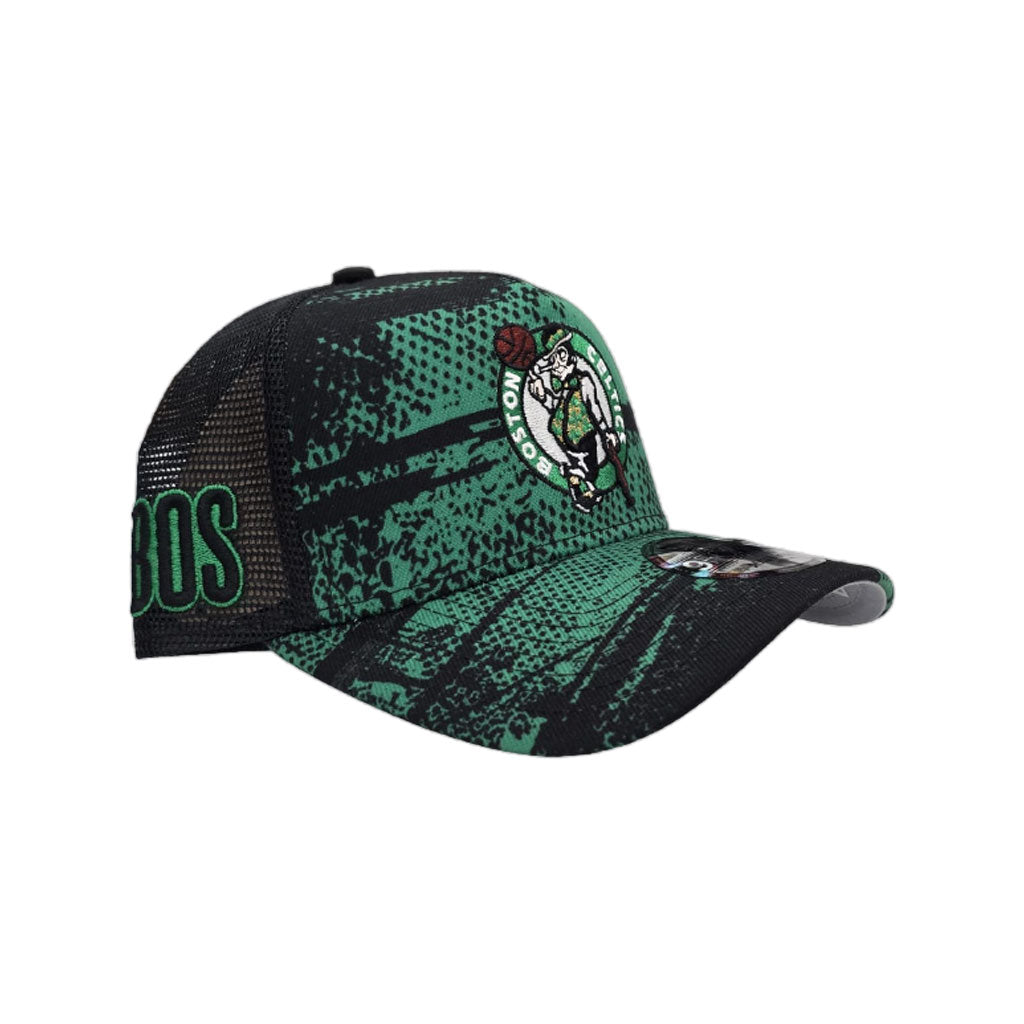 Black Tip Off Boston Celtics Curved Brim Gray Bottom NBA CHI Side Patch New Era 9Forty Snapback