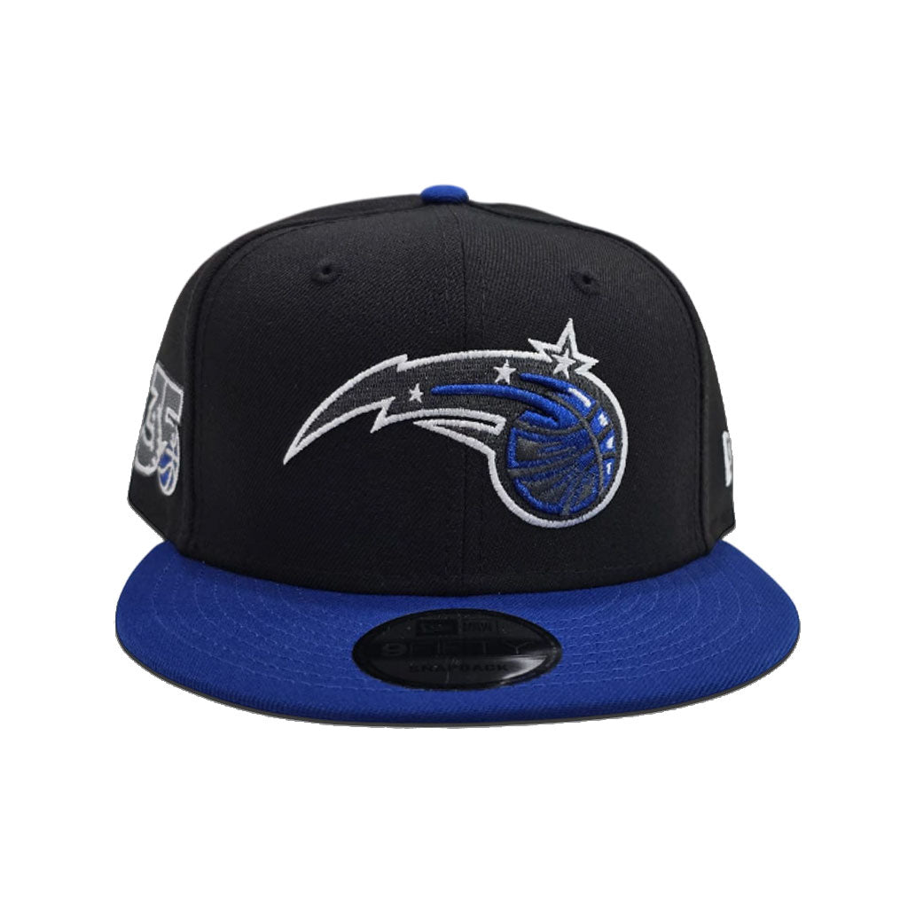 Black Orlando Magic Royal Blue Visor Gray Bottom 35th Anniversary Side Patch New Era 9Fifty Snapback