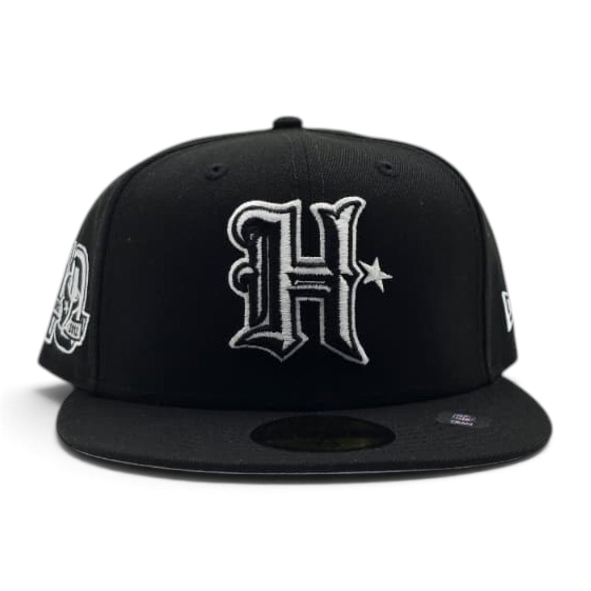 Black Houston Texans Gray Bottom 10th Anniversary Side Patch New Era 59Fifty Fitted