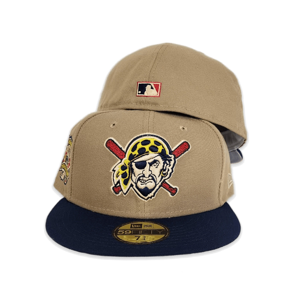 Camel Pittsburgh Pirates Navy Blue Visor Gray Bottom 1994 All Star Game Side Patch New Era 59Fifty Fitted