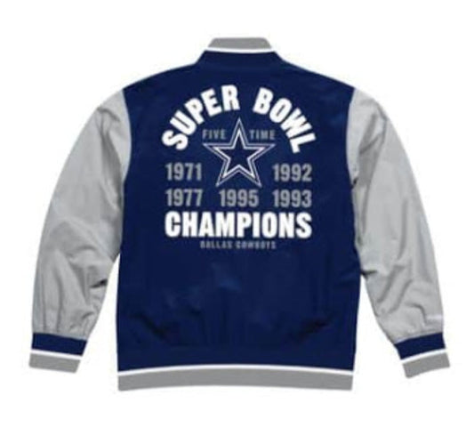 Dallas Cowboys Mitchell & Ness Men's NFL Team History Warm up Jacket