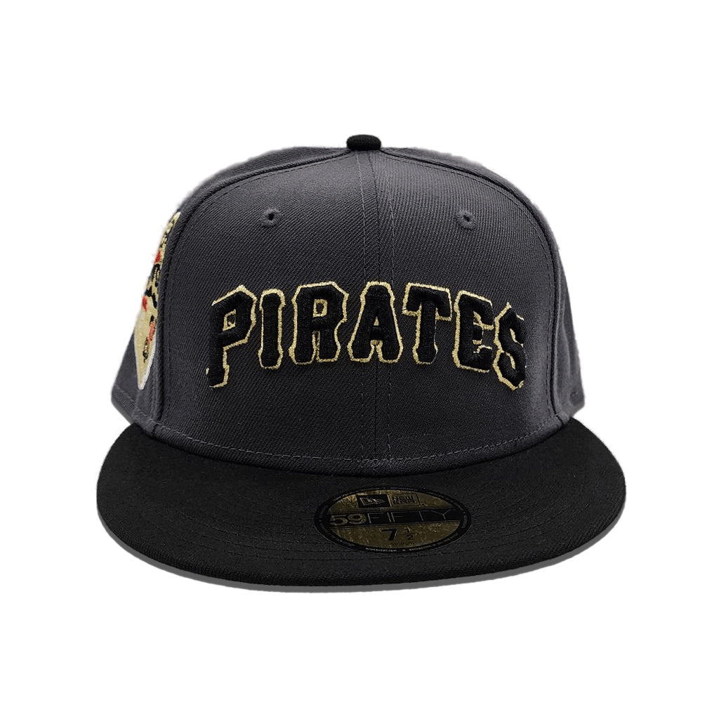 Dark Gray Pittsburgh Pirates Black Visor Gray Bottom 1959 All Star Game Side Patch New Era 59Fifty Fitted
