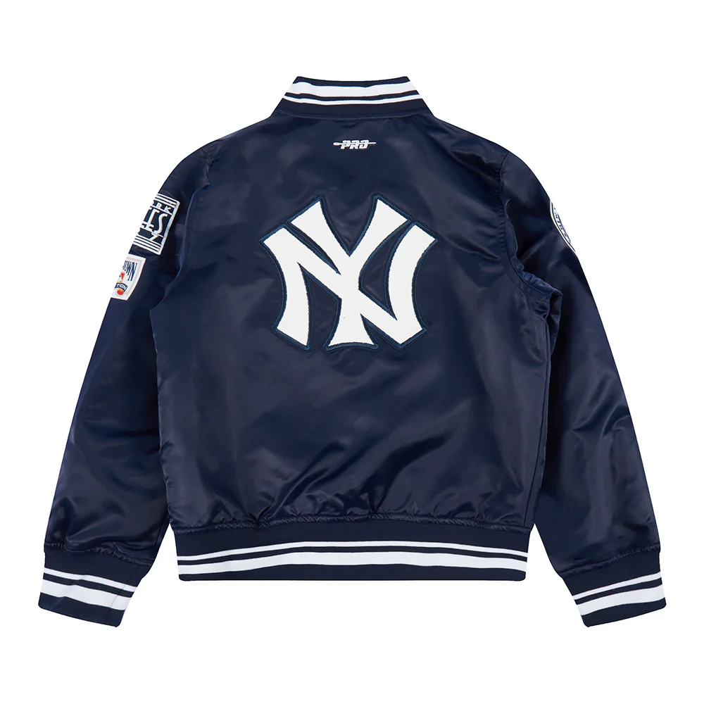 Navy Blue New York Yankees Pro Standard Big Kids Satin Jacket