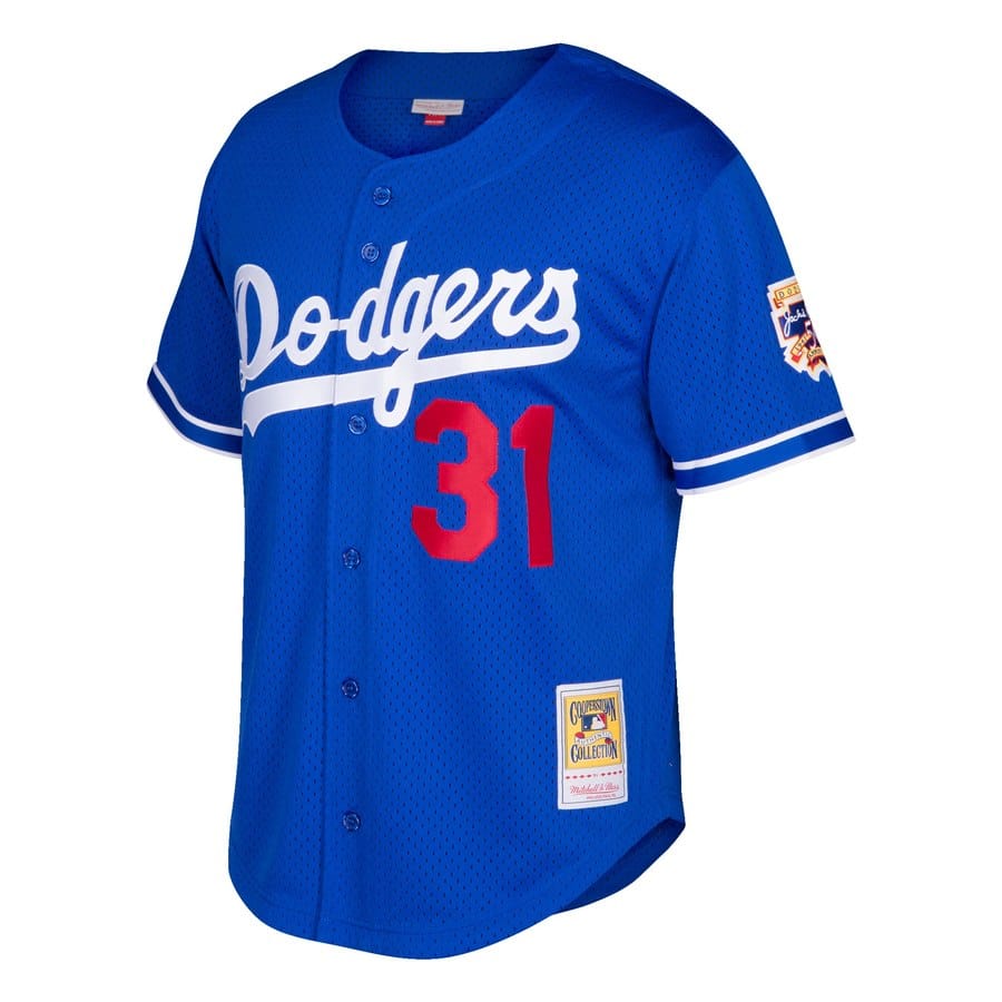 Los Angeles Dodgers Mike Piazza Mitchell & Ness Royal Cooperstown Collection Mesh Batting Practice Jersey