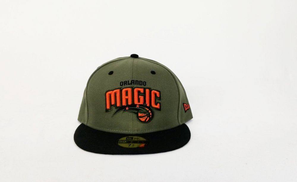 Matching New Era Orlando Magic Fitted Hat Nike Foamposite SEQUOIA Foams