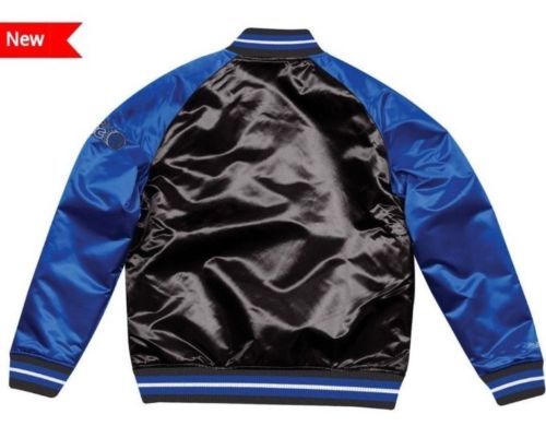 Mitchell & Ness Orlando Magic Black Satin Varsity Jacket