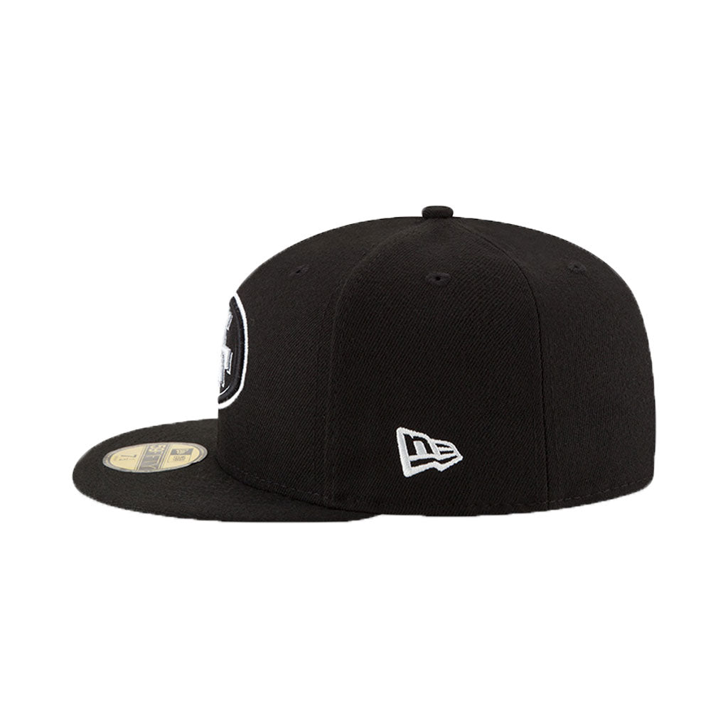 NEW ERA BLACK SAN FRANCISCO 49ERS SUPER BOWL LIV SIDE PATCH 59FIFTY FITTED HAT