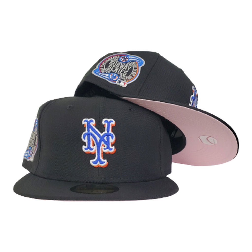 NEW YORK METS BLACK PINK BOTTOM SUBWAY SERIES NEW ERA 59FIFTY FITTED
