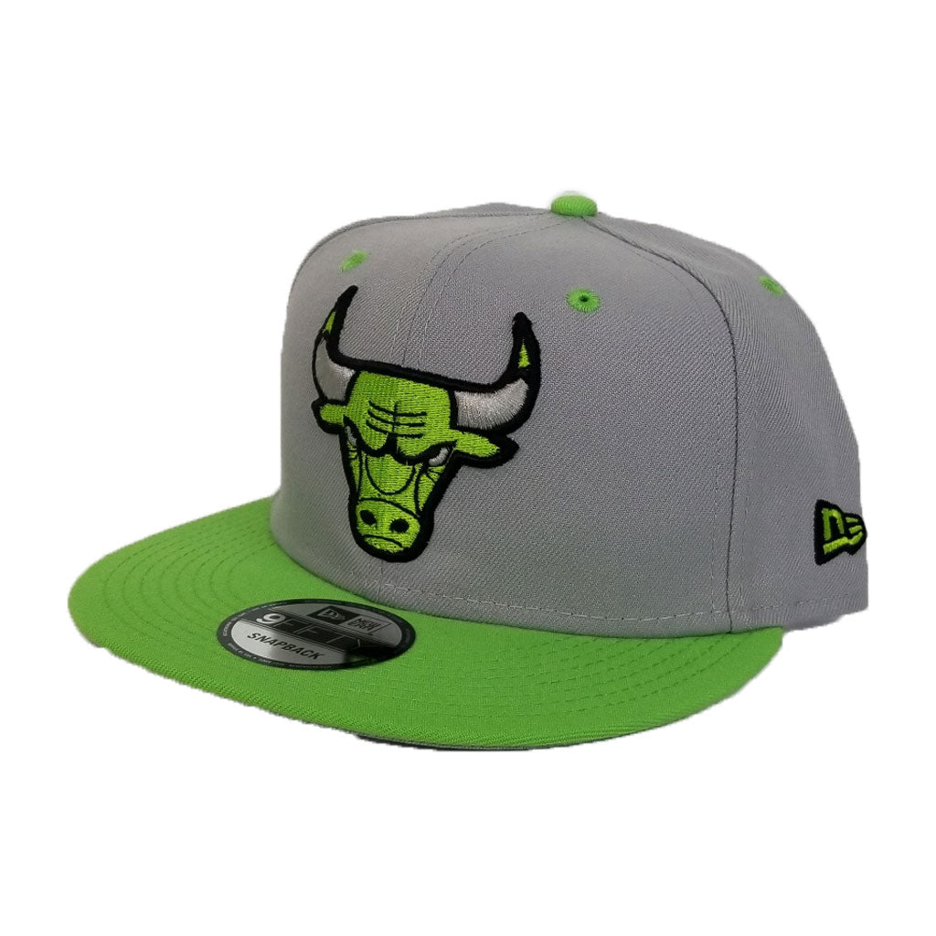 New Era Chicago Bulls Gray / Lime Green 9Fifty Snapback
