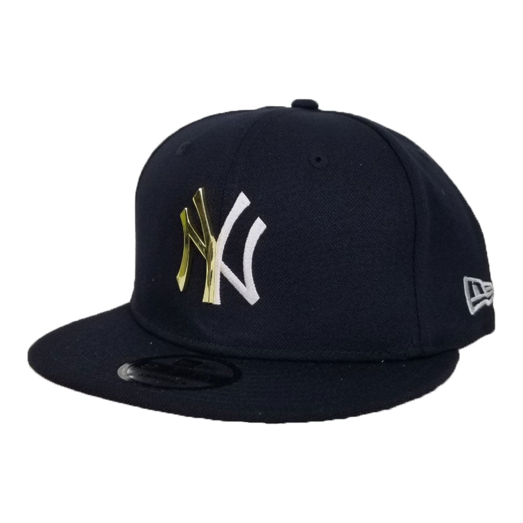 New Era Navy Split Metal New York Yankees Snapback