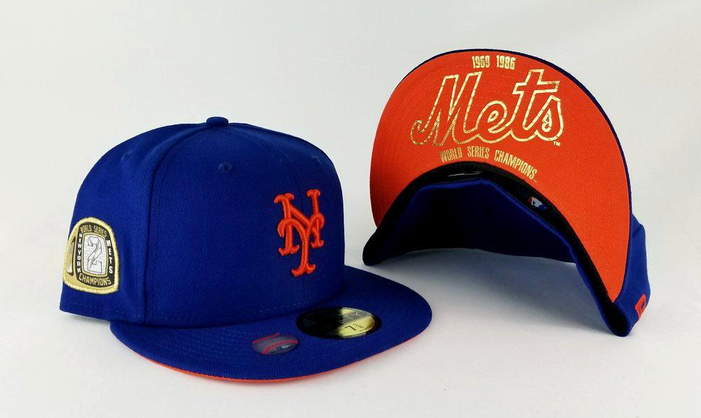 New Era Royal Blue New York Mets 2 times Champions Ring 59Fifty Fitted Hat