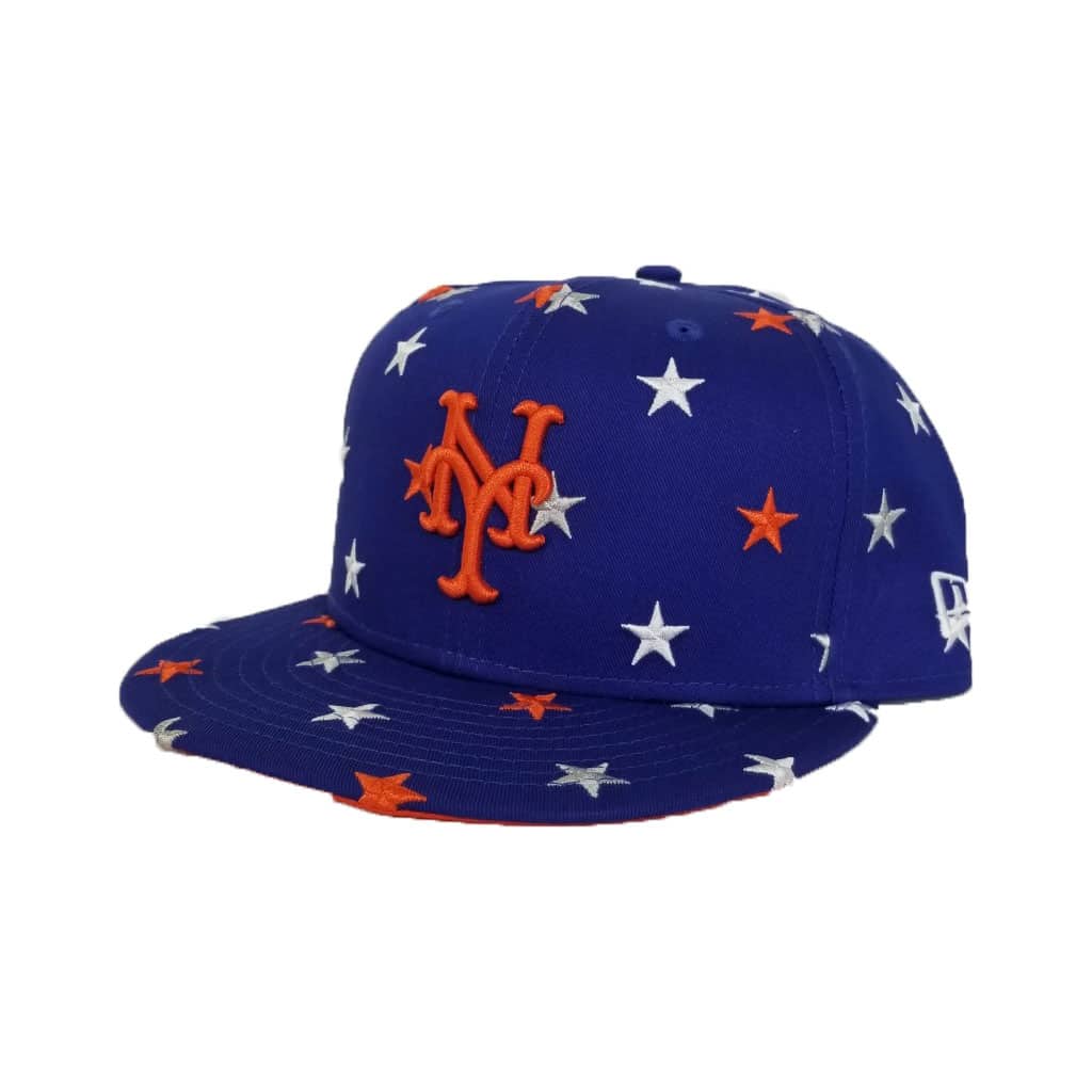 New Era Royal Blue Star Scatter New York Mets 9Fifty Snapback hat