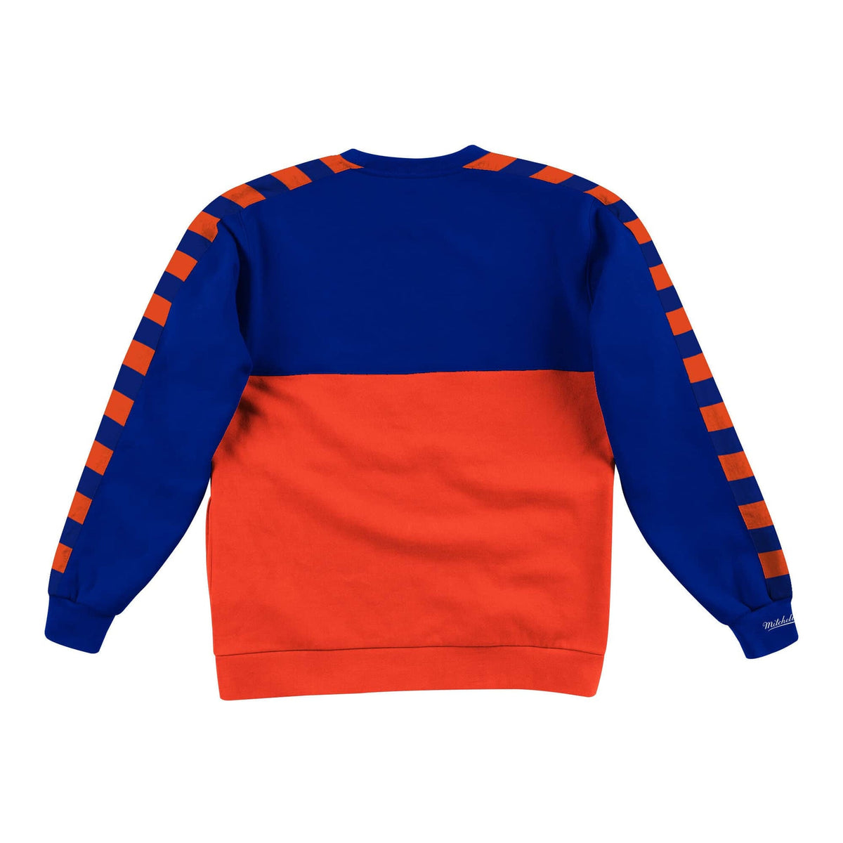 New York Knicks Mitchell & Ness Scorer Fleece Crew Sweatshirt