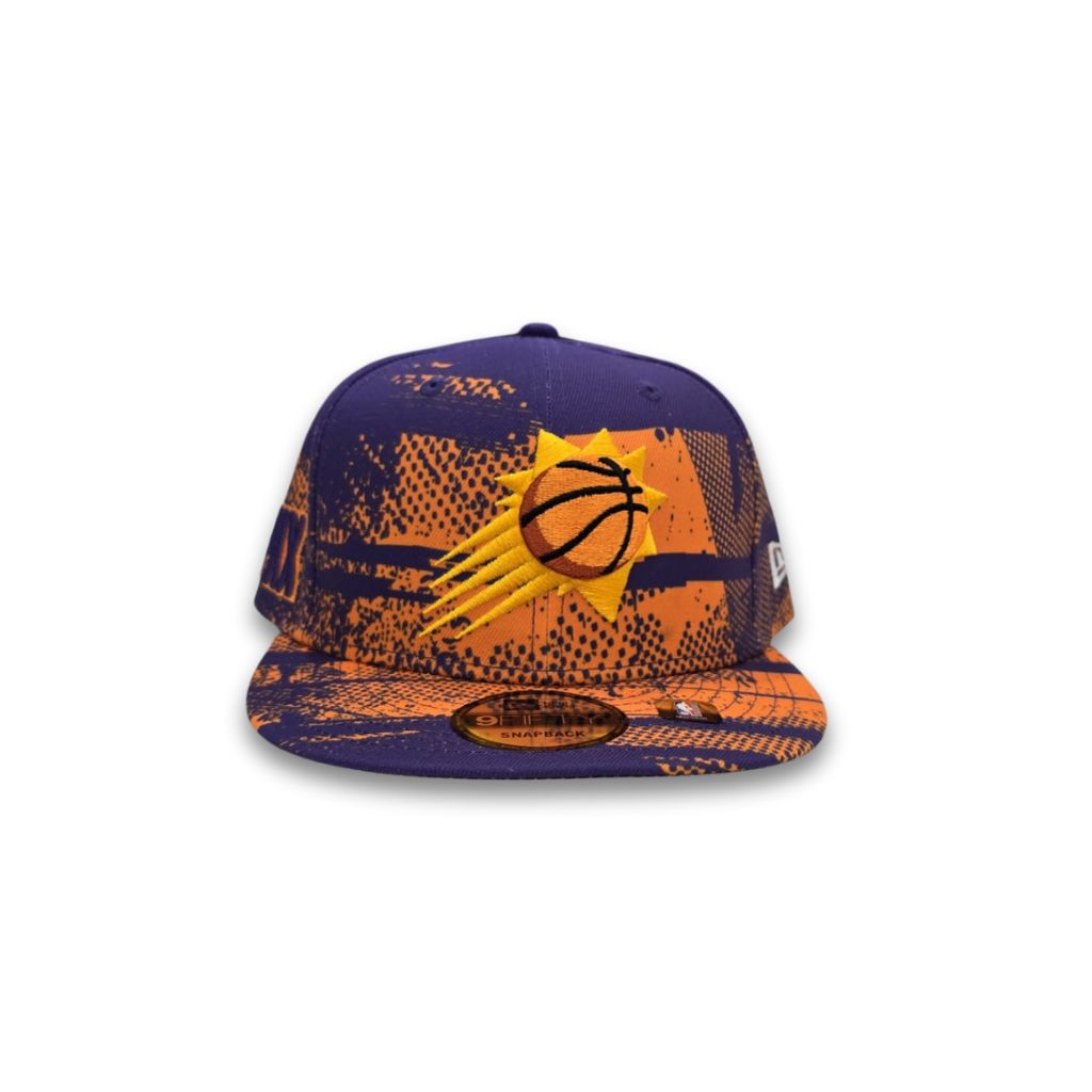Purple Tip Off Phoenix Suns Gray Bottom NBA PHX Side Patch New Era 9Fifty Snapback