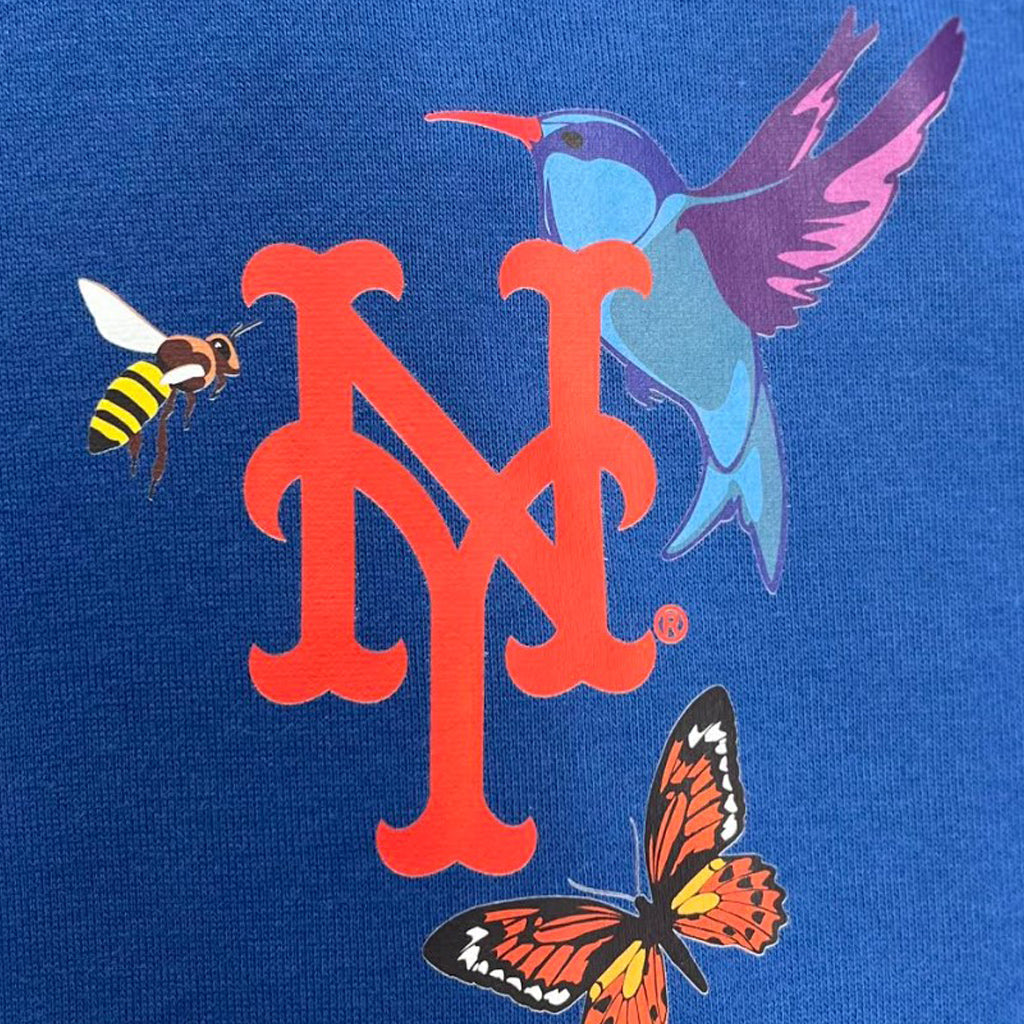 Royal Blue New York Mets Blooming New Era Hoodie