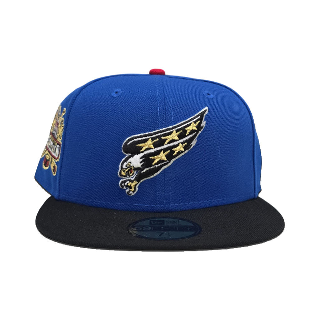 Royal Blue Washington Capitals Navy Blue Visor Gray Bottom Capitals Side Patch New Era 59Fifty Fitted