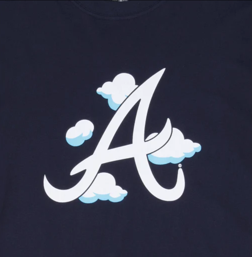 Navy Blue Atlanta Braves 1995 World Series New Era " Cloud Collection" T-Shirt