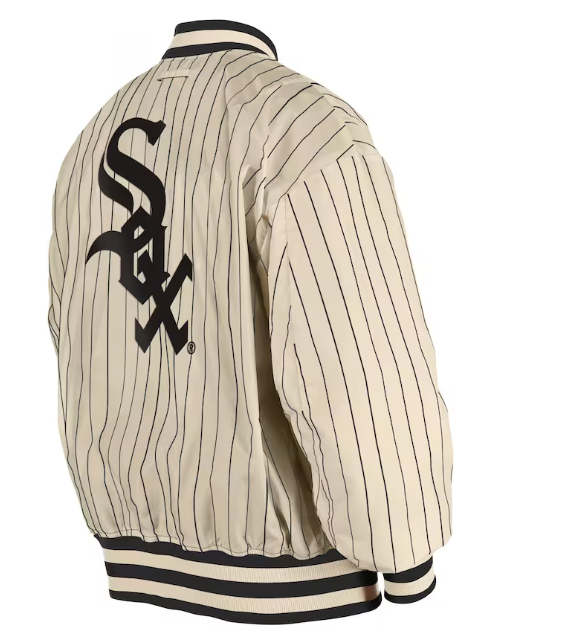 Black Chicago White Sox Alpha Industries X New Era Reversible MA-1 Bomber Jacket