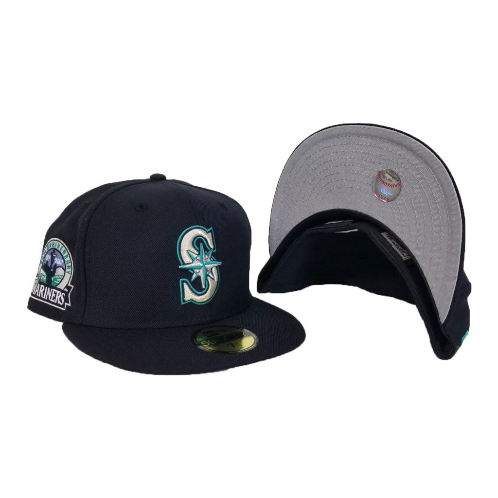 Seattle Mariners Navy 30th Anniversary Side Patch New Era 59Fifty Fitted Hat