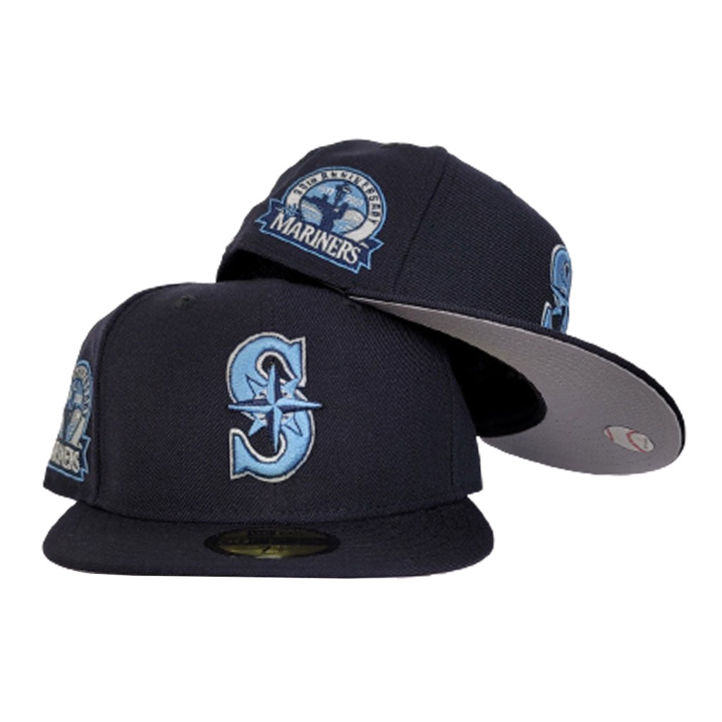 Seattle Marniers Navy 30th Anniversary Side Patch New Era 59Fifty Fitted Hat