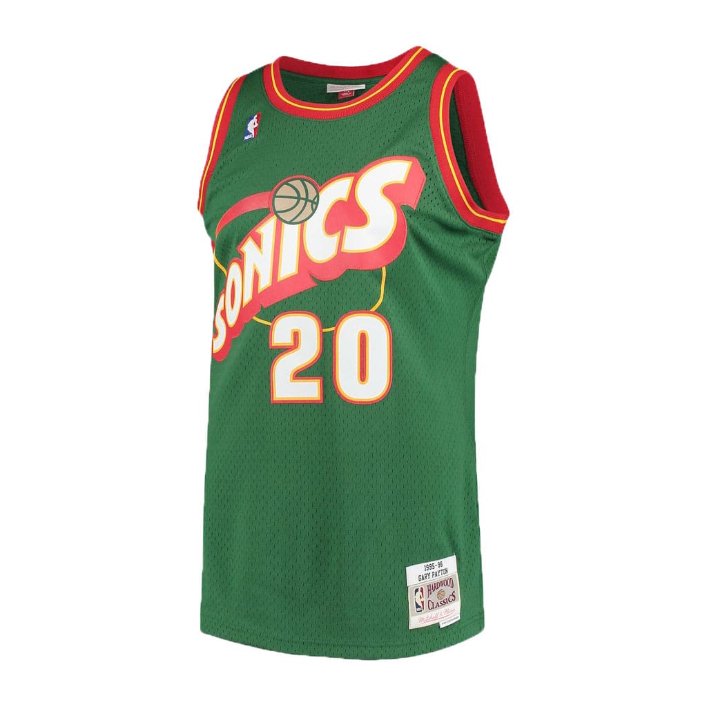 Seattle SuperSonics Gary Payton Mitchell & Ness Green 1995-96 Hardwood Classics Swingman Jersey