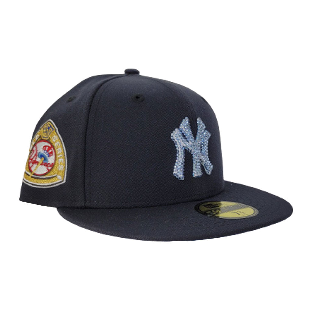 Swarovski Crystal New York Yankees Navy Icy Blue Bottom 1950 World Series New Era 59Fifty Fitted
