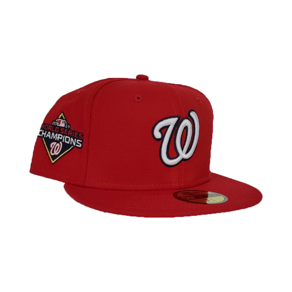 Washington Nationals Scarlet 2019 World Series Champions New Era 59Fifty Fitted Hat