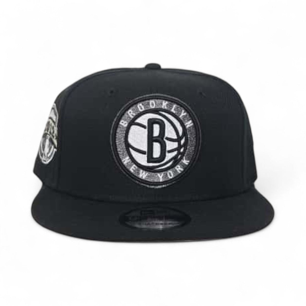 Black Brooklyn Nets Gray Bottom Established 2012 Side Patch New Era 9Fifty Snapback