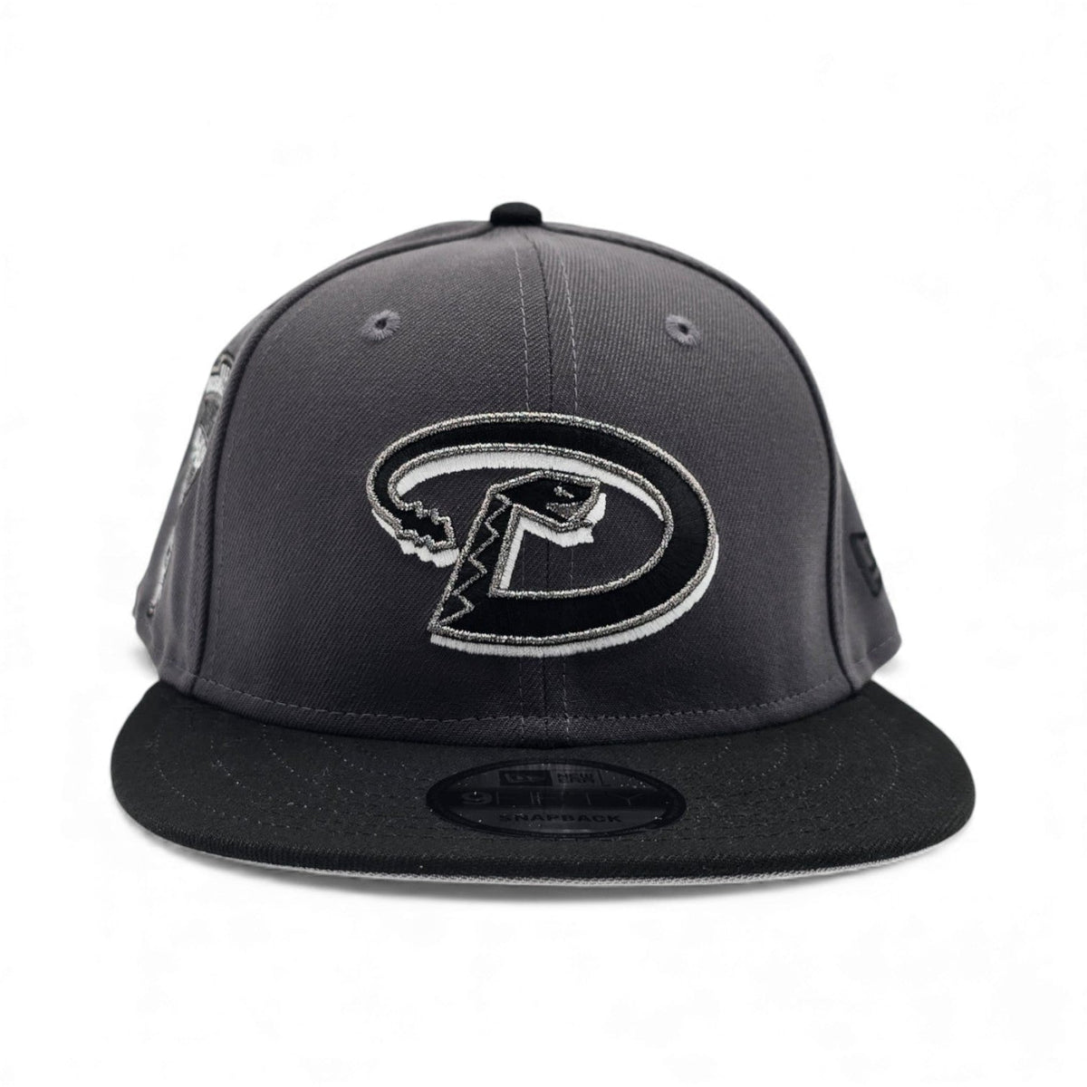 Dark Gray Arizona Diamondbacks Black Visor Gray Bottom 1998 Inaugural Season Side Patch New Era 9Fifty Snapback