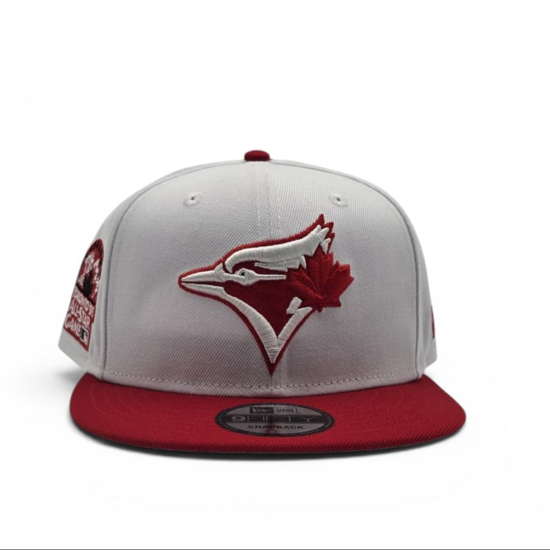 White Toronto Blue Jays Red Visor Gray Bottom 1991 All Star Game Side Patch New Era 9Fifty Snapback