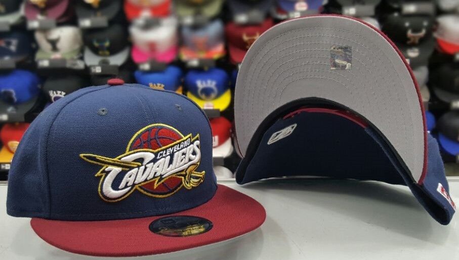 New Era NBA Team Color Navy Burgundy Cleveland Cavaleirs 9Fifty Snapback Hat