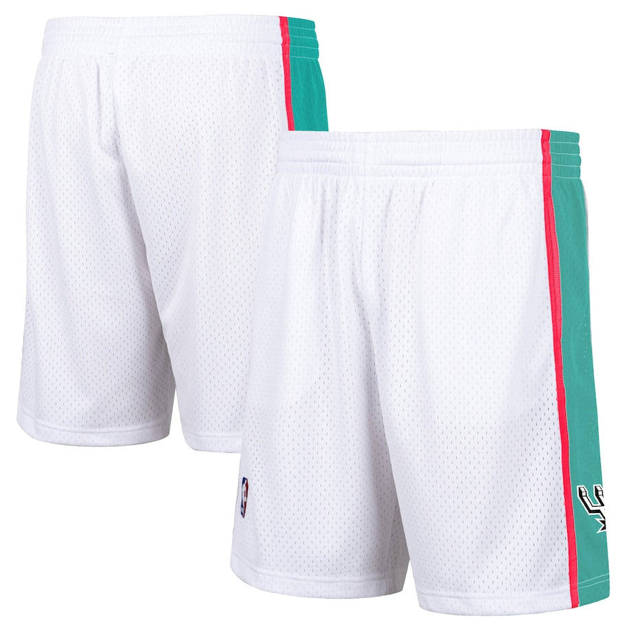 White San Antonio Spurs Mitchell & Ness Hardwood Classic 1998 Men's Swingman Shorts