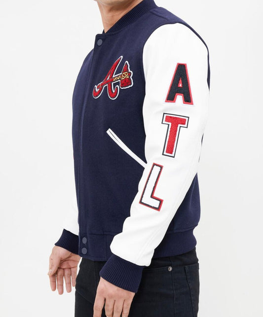 Pro Standard Atlanta Braves Wool Varsity Heavy Jacket