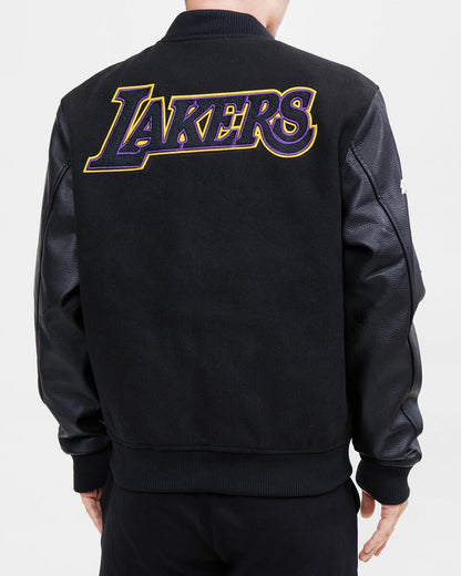 Pro Standard Los Angeles Lakers Wool Varsity Black Heavy Jacket